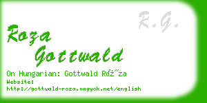 roza gottwald business card